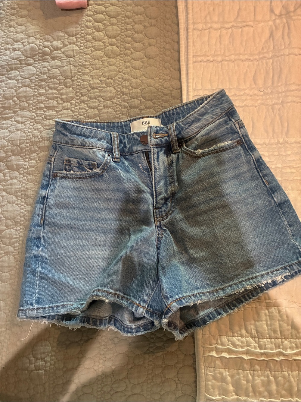 BKE Light Blue Denim Shorts